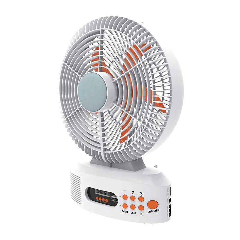 Стоячий динамик, перезаряжаемый аккумулятор, солнечный свет и вентилятор