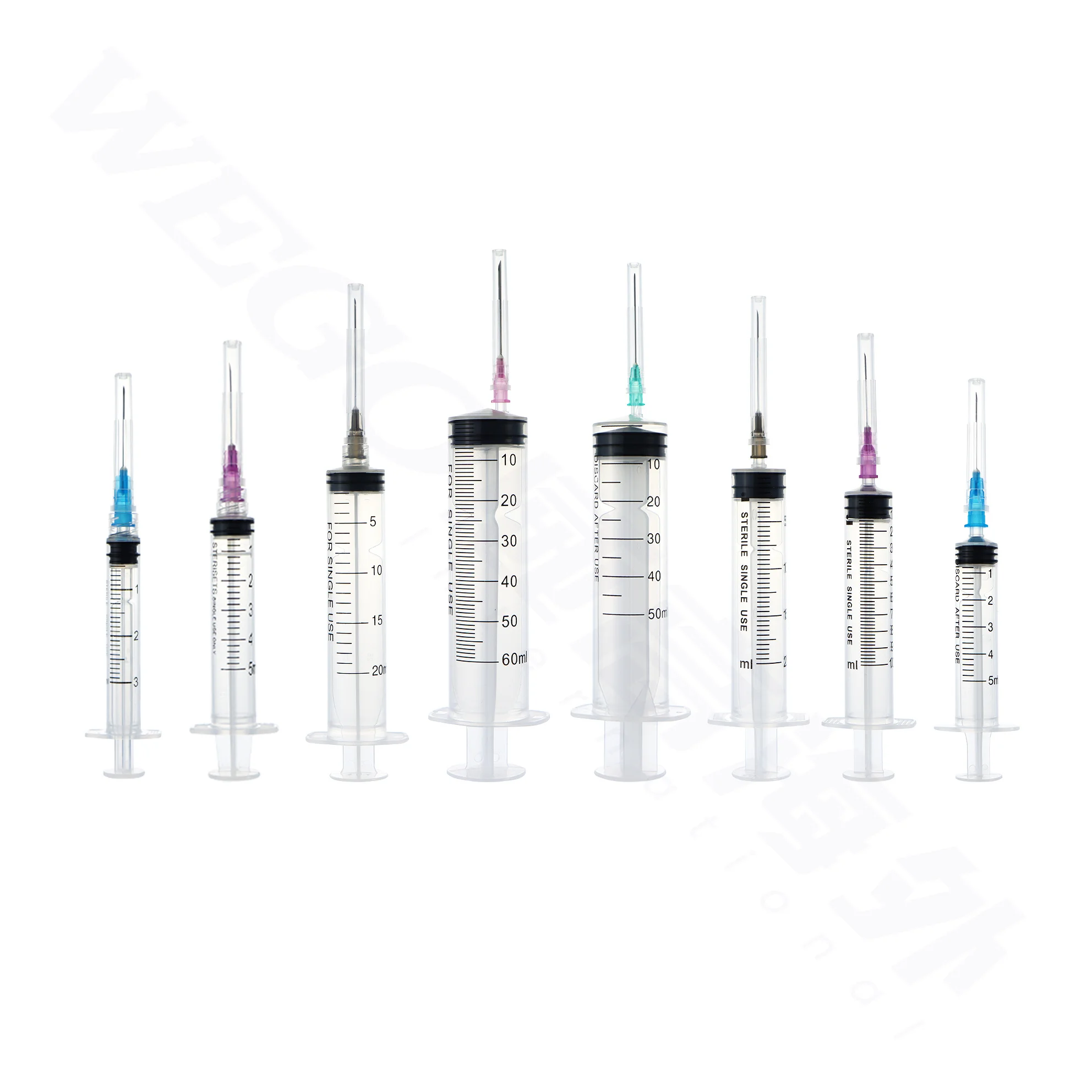 WEGO syringe 1ml 3ml 5ml 10ml 20ml 30ml  medical syringe with needle