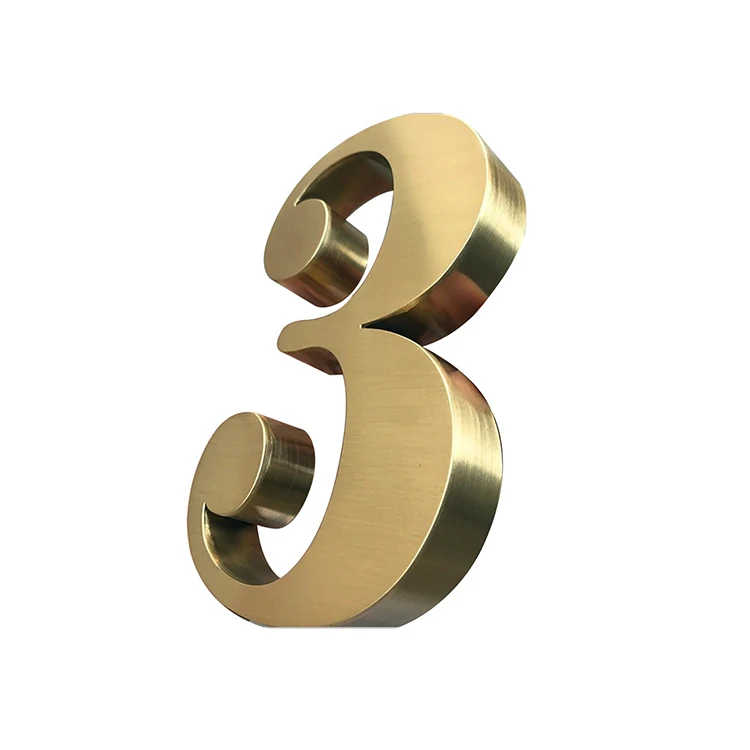 Factory Free Design Outdoor 3D Large Decorative Letters Metal Letters