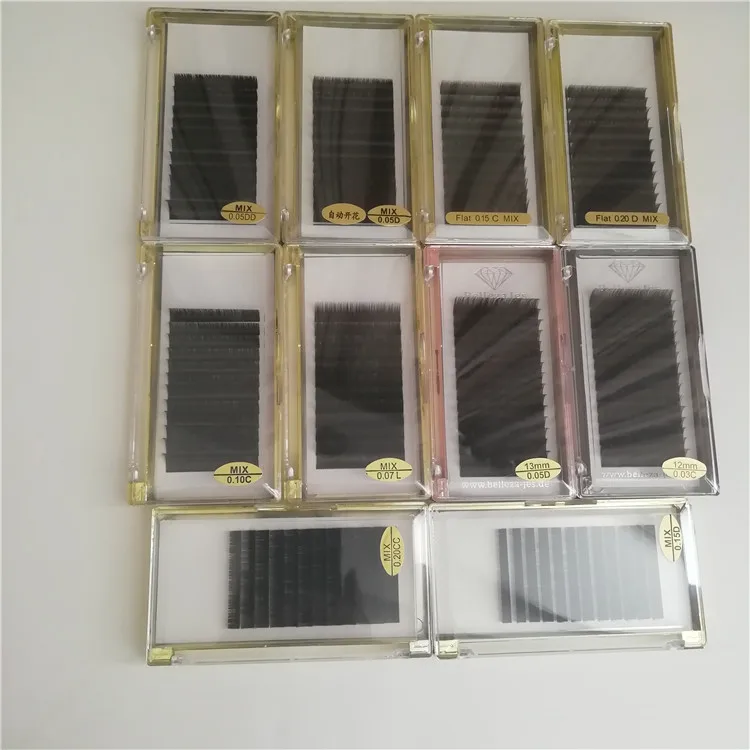 
High quality private label eyelash extensions silk and eyelashes extension volume 