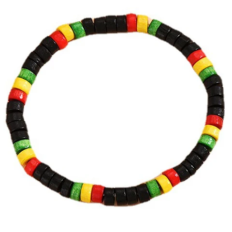 Factory Wholesale Bohemian Rasta Jamaica Beads Bracelets Customized your own designs