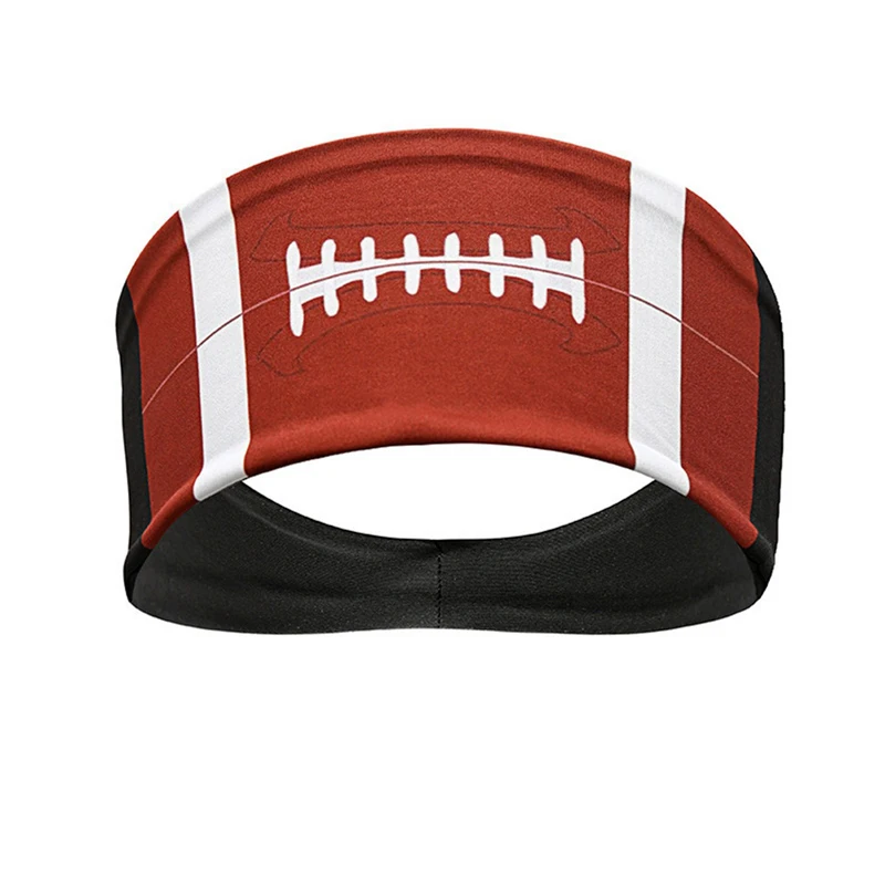 Sports Elastic Sweatband Breathable Cotton Headband for Football Softball Basketball Baseball Custom Logo Thin Protection