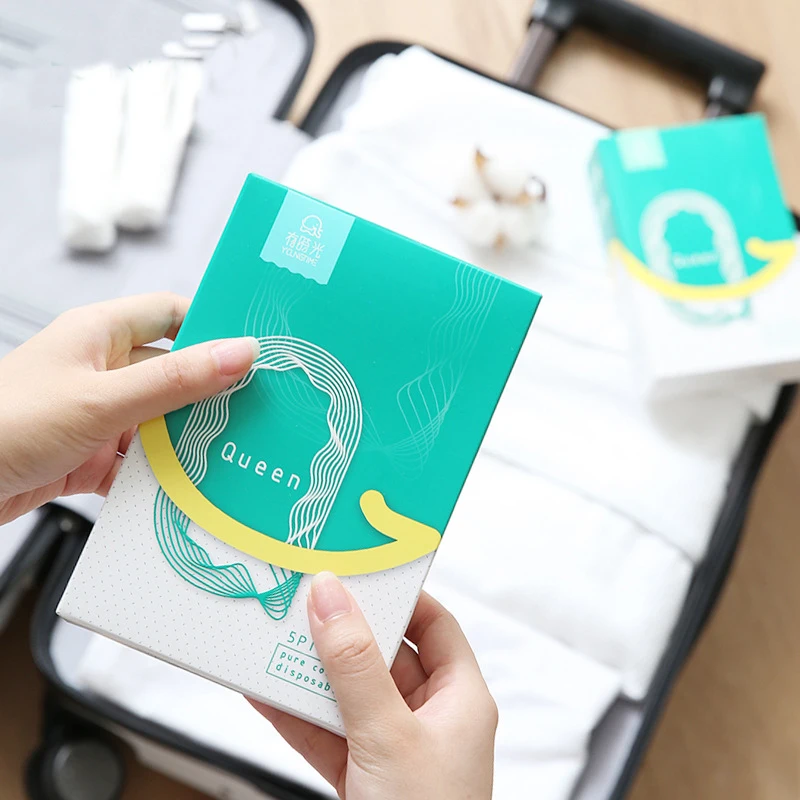 Женское одноразовое 100% из чистого хлопка, 5 шт в упаковке нижнее бельё для девочек Дорожная трусы белое нарядное платье без рукавов для девочек детское нижнее белье