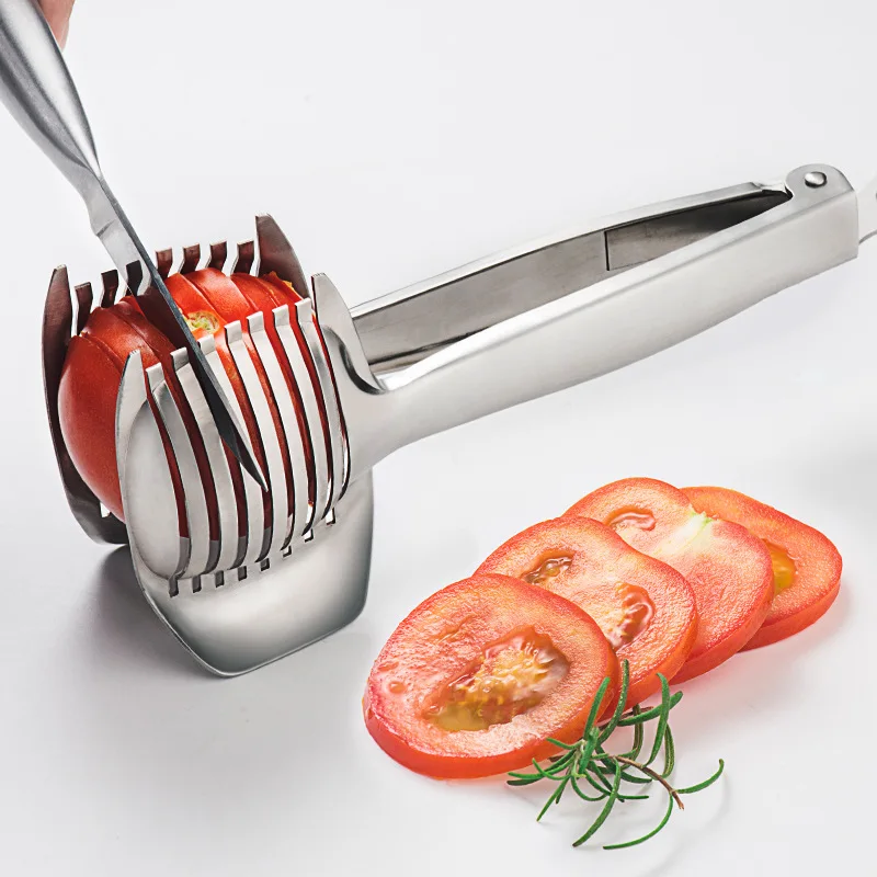 Multifunctional Vegetable Cutter Fruit Cutter Stainless Steel Lemon Slicer Kitchen Potato Tomato Cutter Slicer