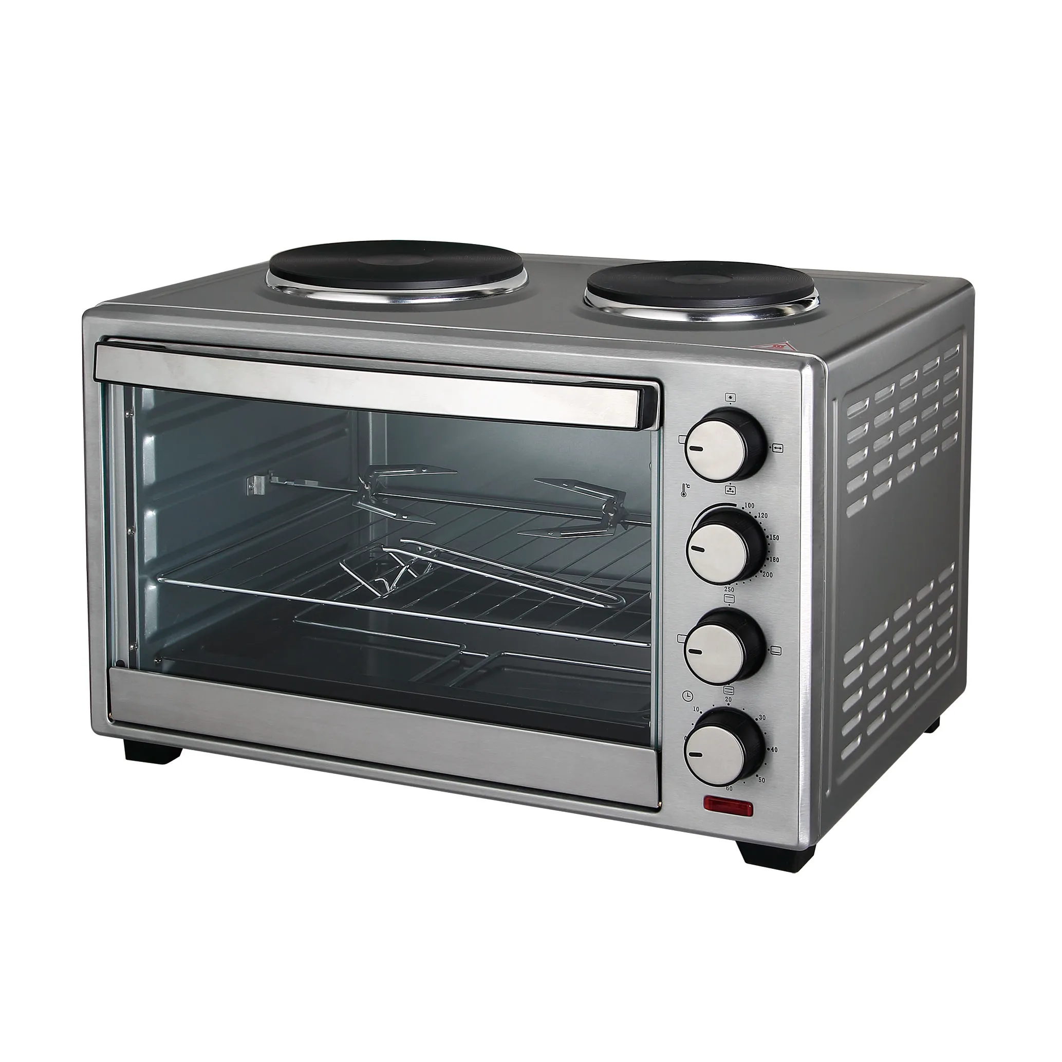
Large size 60L capacity oven with hot plates 