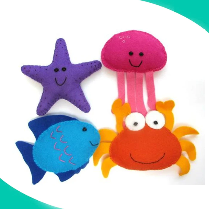 Felt Plushies Mini Monkey magnet plushie Monkey ornament felt fabric handmade toy Factory Wholesale