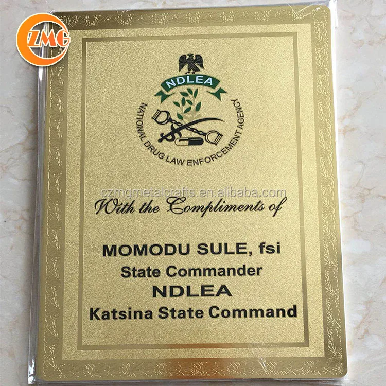 cheap wholesale custom etched bronze plaque