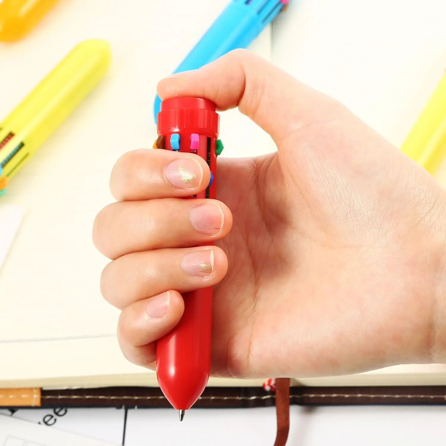 Personalized Mini Shuttle Pen Custom Portable Nurse 10 Color Retractable Pen