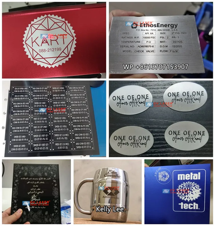 JPT Raycus 30w pen laser engraving machine metal credit card jpt mopa fiber laser engraving machine with rotary table