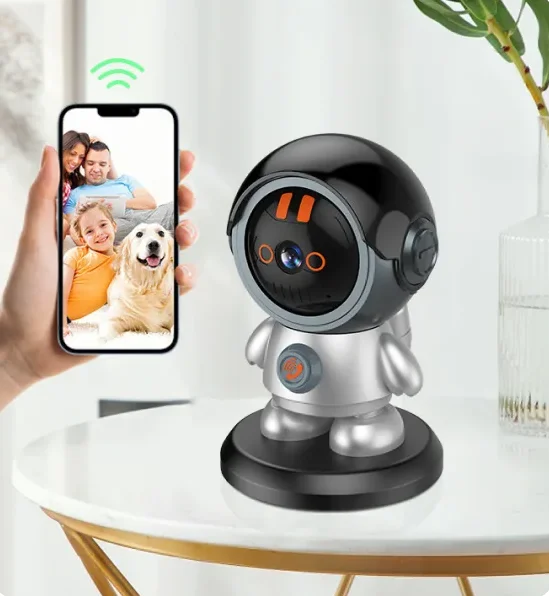 Smart pet indoor camera WIFI security remote monitoring night vision pet cat home indoor surveillance camera monitor