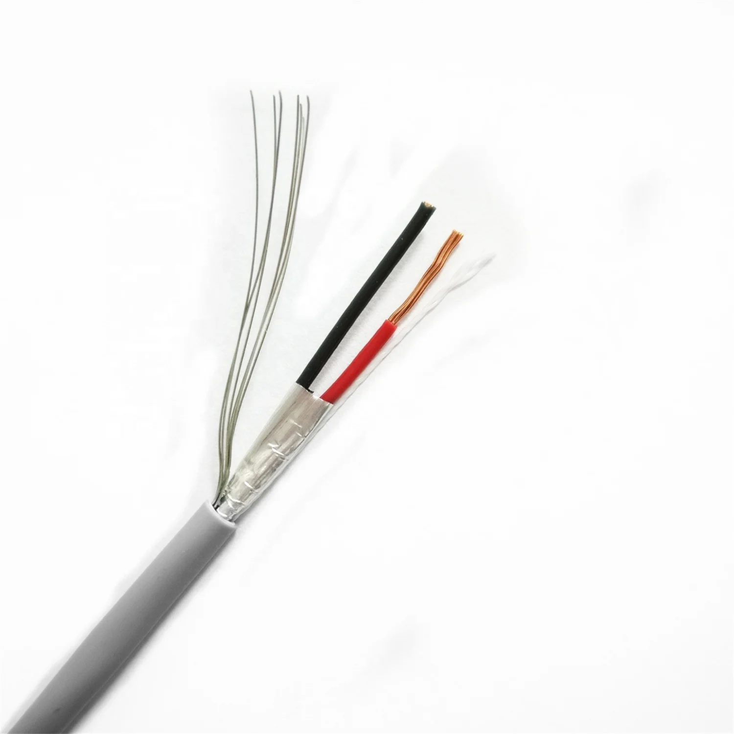 Factory Price Security Cable  18AWG 2-10 Cores stranded Bare Copper Shielded PVC Jacket Security Alarm Cables