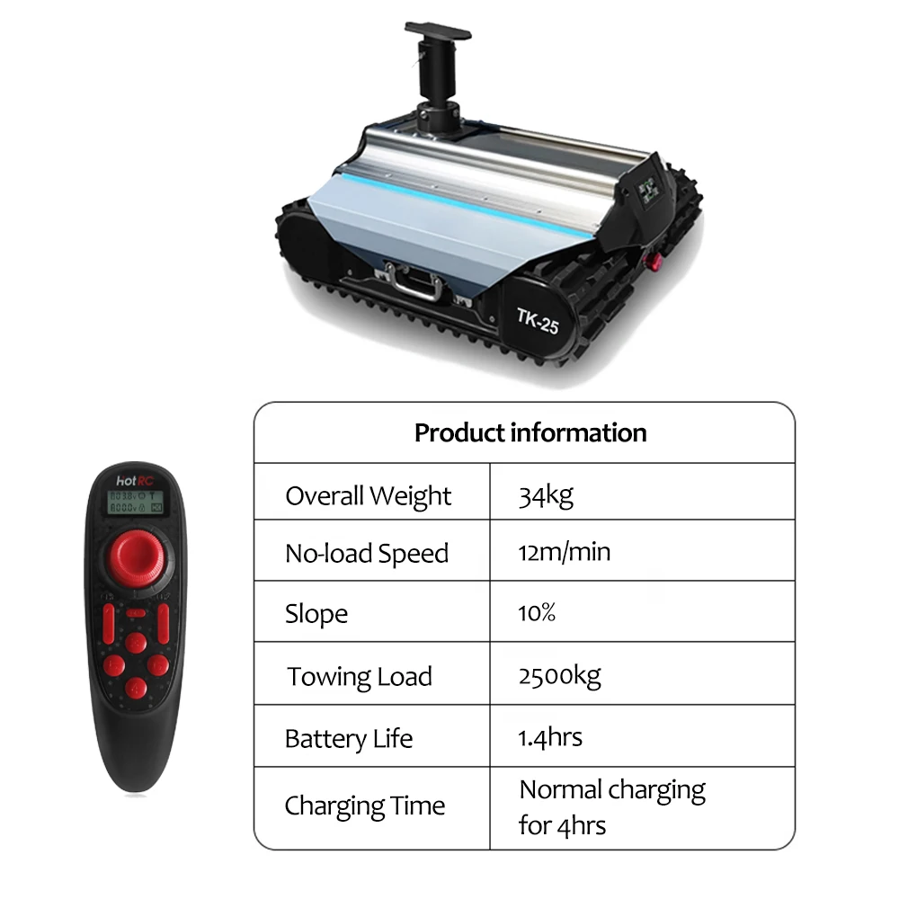 TK25  remote control tractor trolley  trailer mover robot  camper trolley mover  electric trolley mover