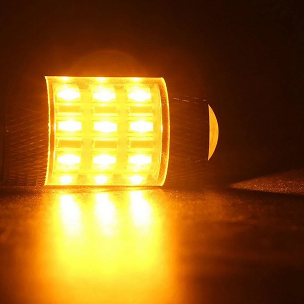 Янтарно-Белый Переключатель 1156 BA15S 3030 LED 60SMD автомобильная лампа
