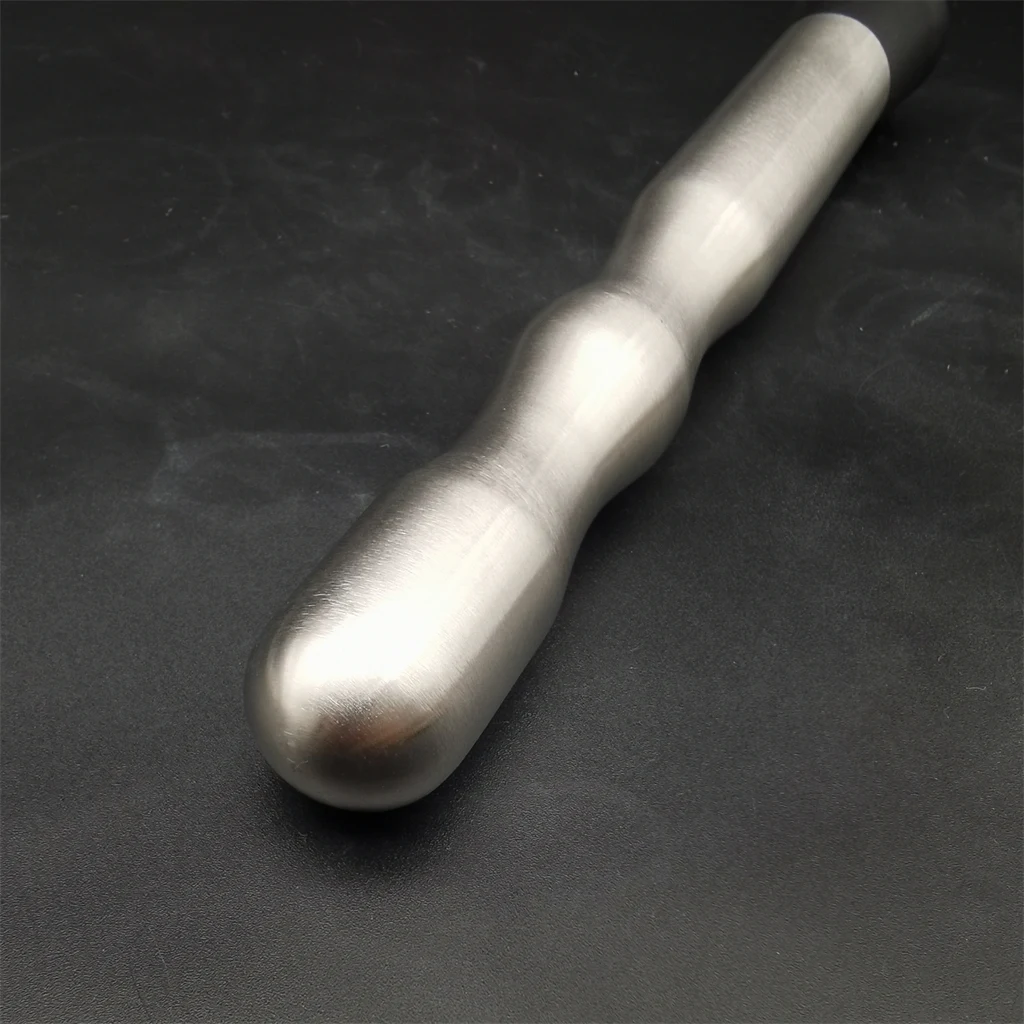 Hot hand grip long metal custom stainless steel bartender tools mojito shaker cocktail hammer manual ice cube crusher muddler