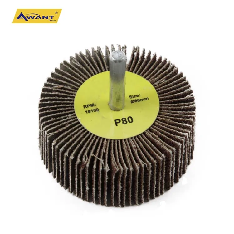 Flap Disc Grinding Wheel 2-1/2 inch 80 grit Disc With Shaft Disc Mounted Polishing For Stainless Steel Metal