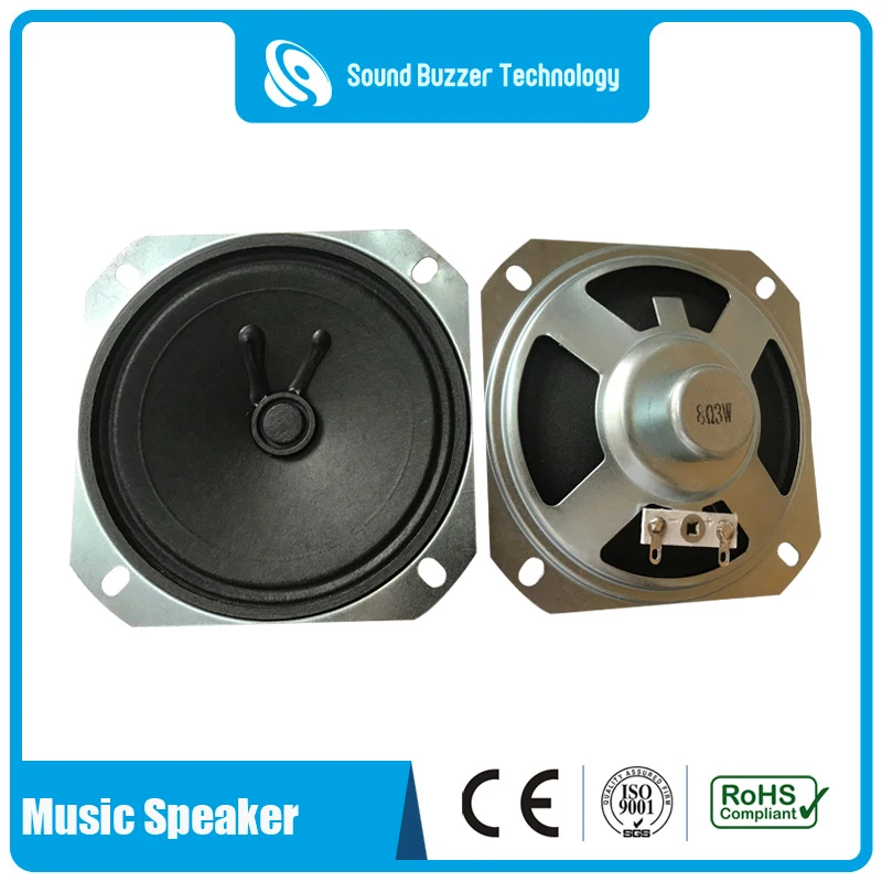 Free sample loud speaker for sound system clear sound horn paper cone 8ohm 3w 3.5 inch speaker