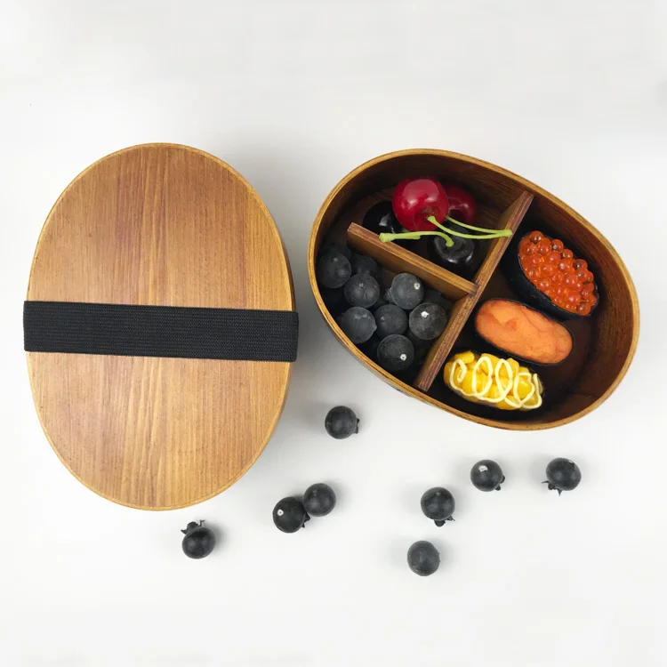 Japanese style lunch bento box handmade wooden boxes