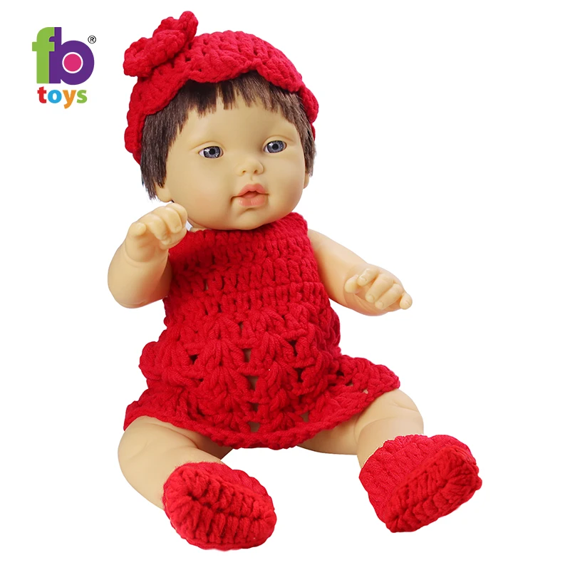 Dress Up Reborn Baby Doll  Free Sample Soft 14 inch Make Up Customize Toy Factory