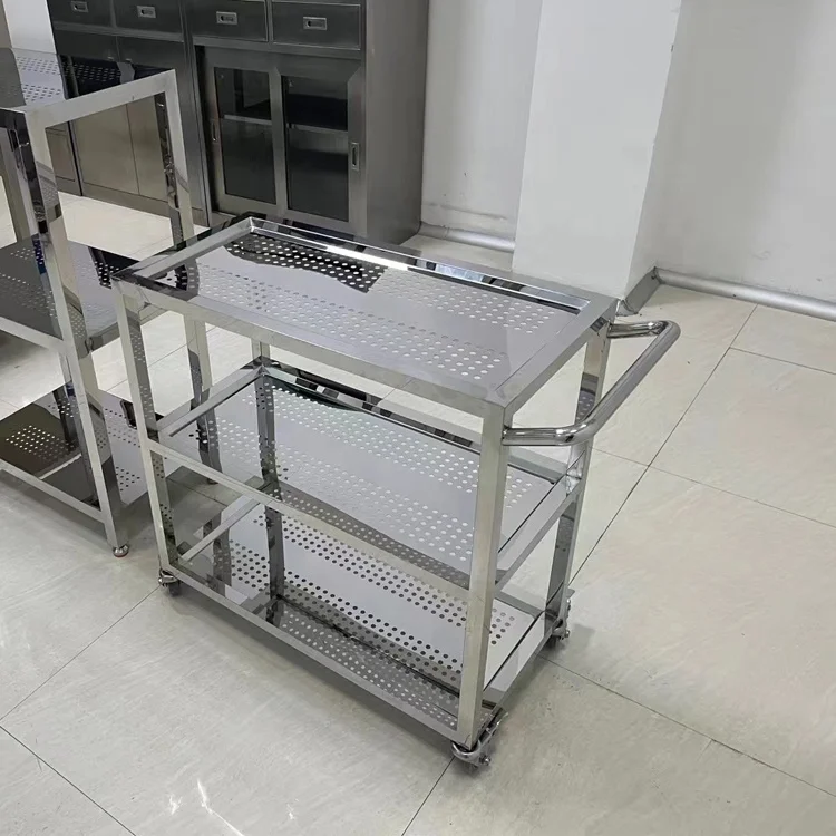 Stainless steel sample cart, activity vessel cart, 304 material handcart