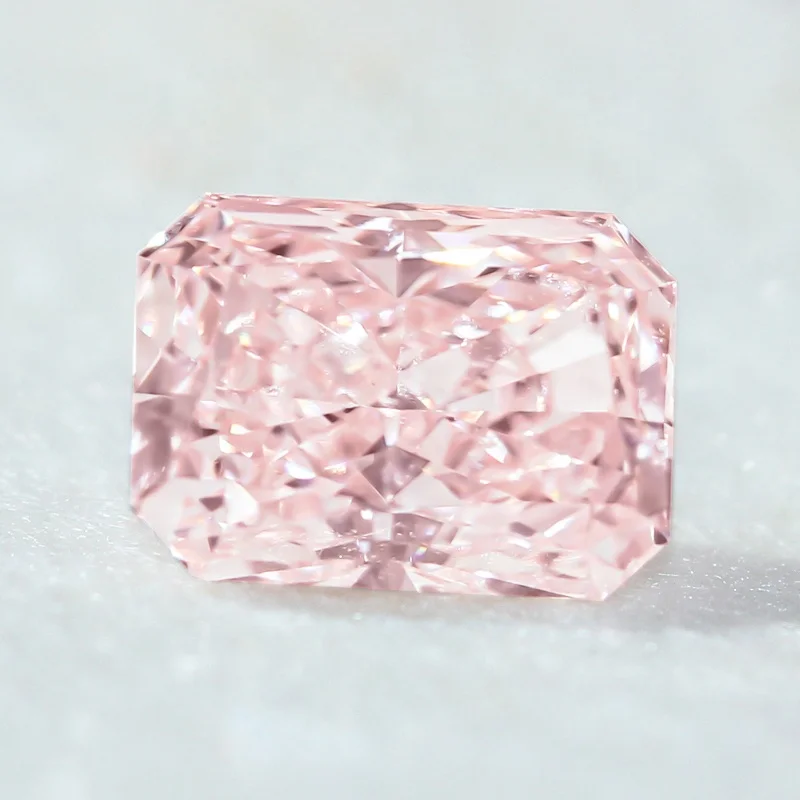 ZKZ CVD Colored Diamonds In stock cvd igi VS2 fancy oval  princess pear 1 carat pink diamond price