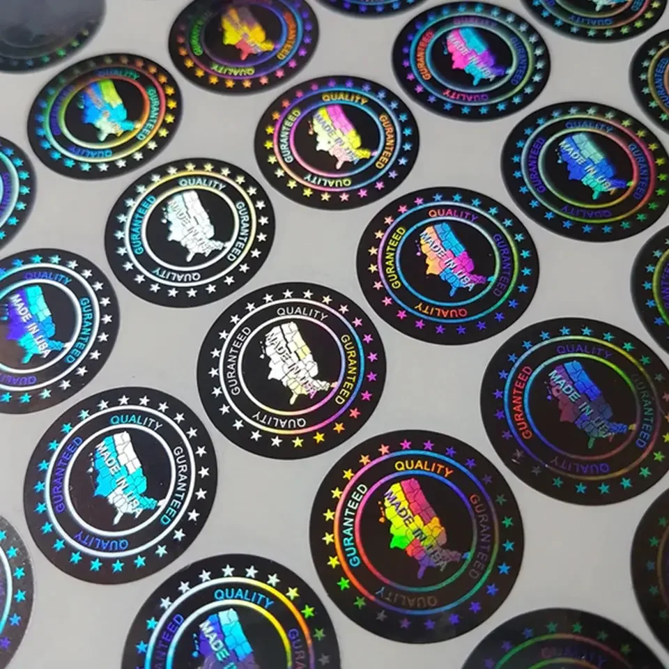 Numbered Hologram Stickers Customized Original Genuine Sealed Holo Sticker Labels