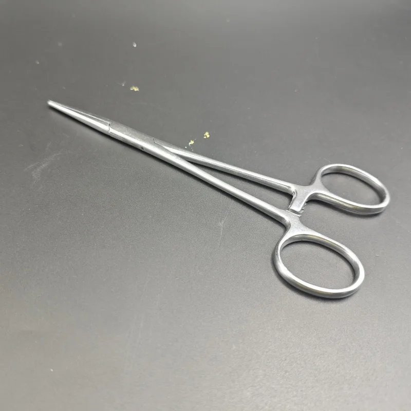 Made of Steel and Metal Dressing Forceps Curved Medical Device Complete Range Hemostat Forceps Locking Tweezers Clamp Curve