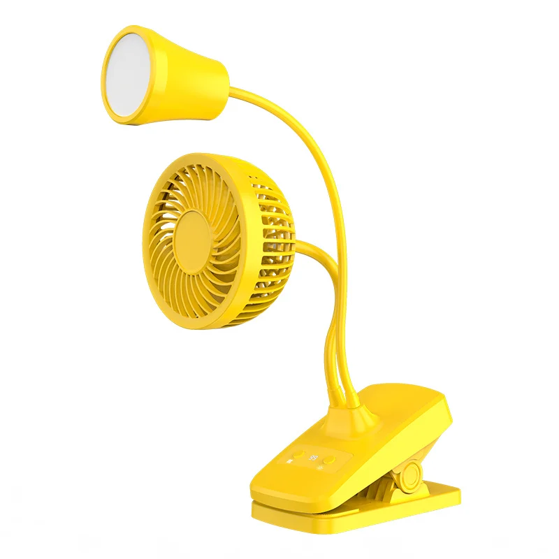 Оптовая продажа, портативный Настольный вентилятор для лампы, 4000 мАч, Перезаряжаемый USB мини-вентилятор, вентиляторы с воздушным охлаждением для кабинета и офиса
