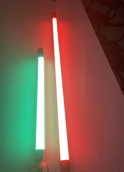 8ft 100W RGBYW Battery Powered led tube, led film light, wifi Dimming DMX 512 with effects led video light