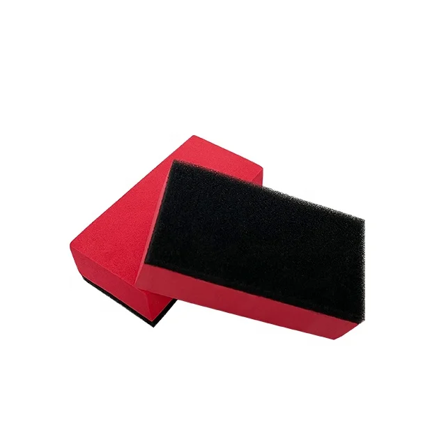 80*40*25mm Red Square Foam Coating Pads Applicator Sponge Pad For Car Care Wash Polishing Cleaning Waxing Polishers