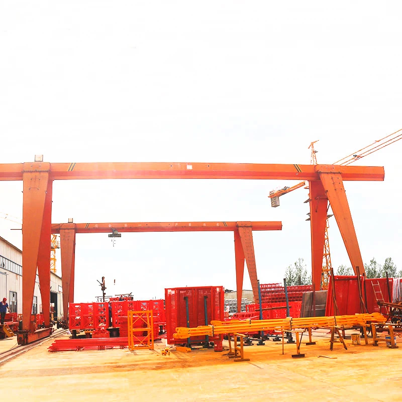 high quality electric winch hoist trolley travelling single girder gantry crane 20 ton