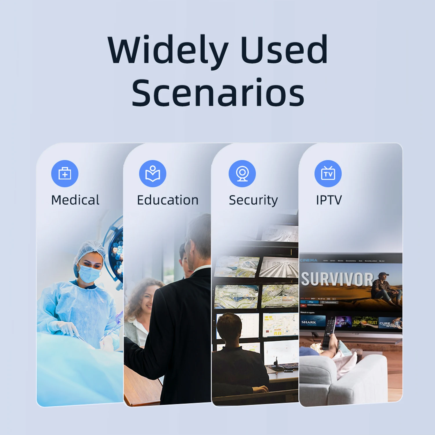 Unisheen 2 Channel SRT RTMP RTSP H.265 H.264 SDI HDMI VGA Output Video Streaming Decoder 1U Rack  NVR