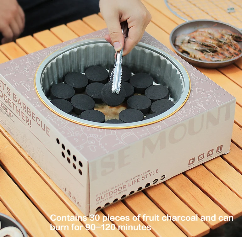 Home indoor barbecue Outdoor disposable grill Camping carbon grill