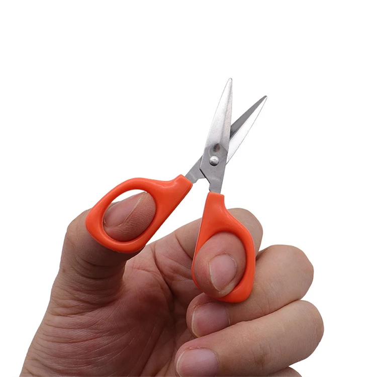 Plastic Student Scissors school utility Scissors Stainless Steel ciseaux with Smartcut Cutting Scissors