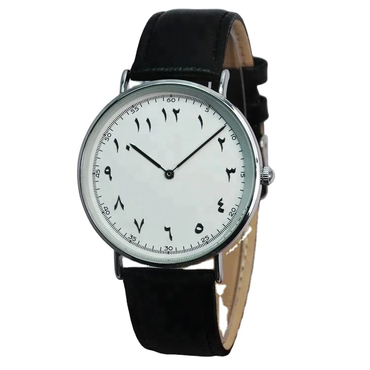 Classic quartz Arabic number dials watch custom size watches
