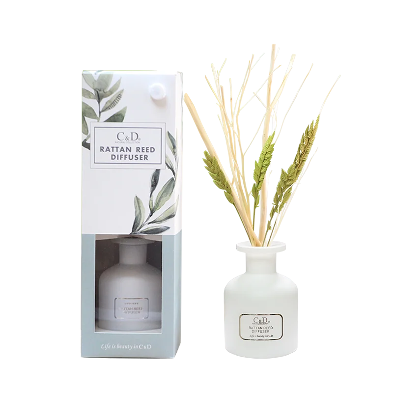 C&D Short Time Full Extension Home Decoration Artificial Flower Aroma Reed Diffuser for Birthday Gift Eco-friendly Liquid