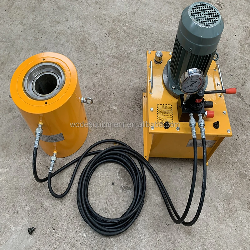 WODETEC 22 65 110 150 200Post tension Prestressed Hydraulic Jack YDC Hollow Hydraulic Jack