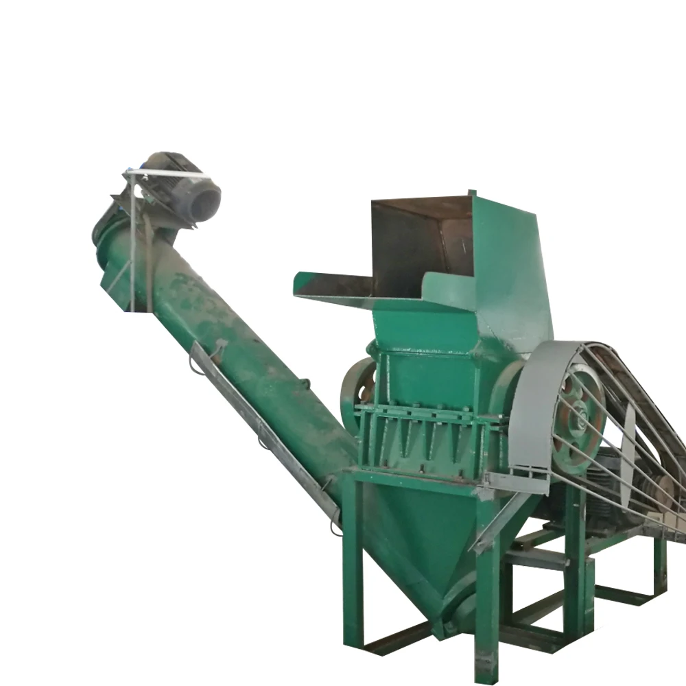 Waste hard plastic crusher small used pet recycling machine rubber tire shredder/grinder/crusher for sale