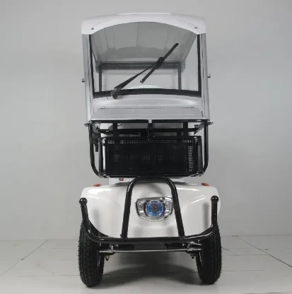 High Quality 800W Electric Bike Cart 4 Seater Long Range 4 Wheel Electric Golf Scooter With Roof