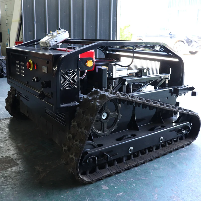 Agricultural Robot Zero Turn Flail Crawler Gasoline Remote Control Lawn Mower 800mm