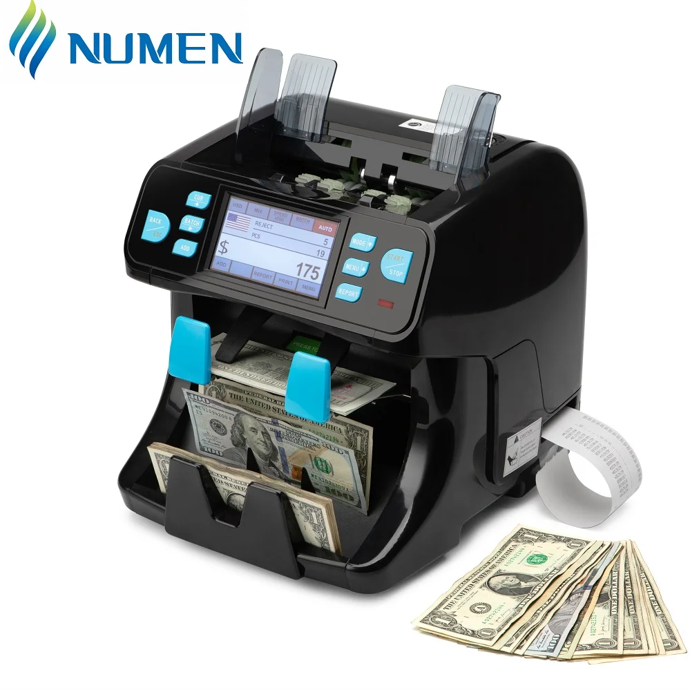 NUMEN SH-208C лидер продаж 2 кармана Счетная машина для наличных денег мульт-машина бизнеса