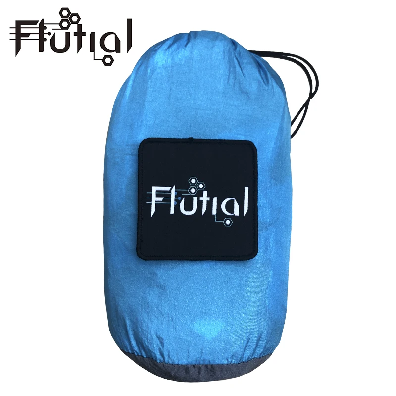 
 Fluial 210T нейлон портативный 2 человек открытый парашют Кемпинг нейлоновый гамак для малышей с новогодней елкой, ремешок  