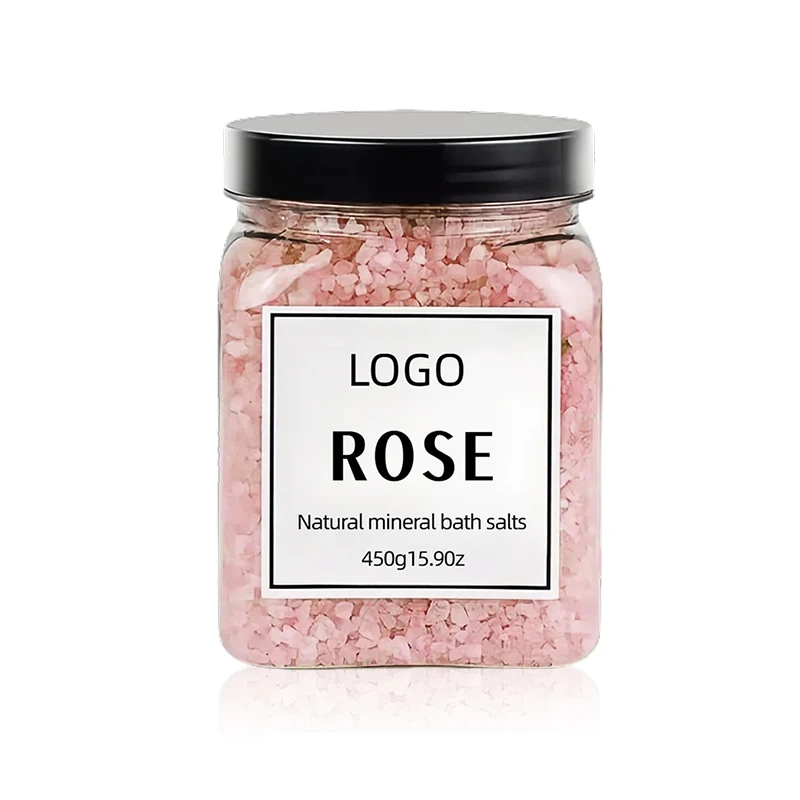 450 г гималайской натуральной минеральной соли для ванны с солью ароматом розы успокаивает усталость удаляет куриную кожу и разглаживает