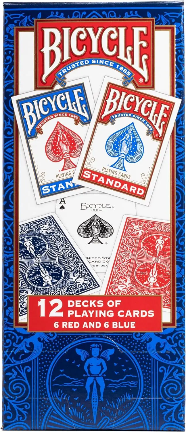 Bicycle Rider Back Playing Cards Magician Standard Index T Shape Poker Premium Playing Cards Pack Red Blu