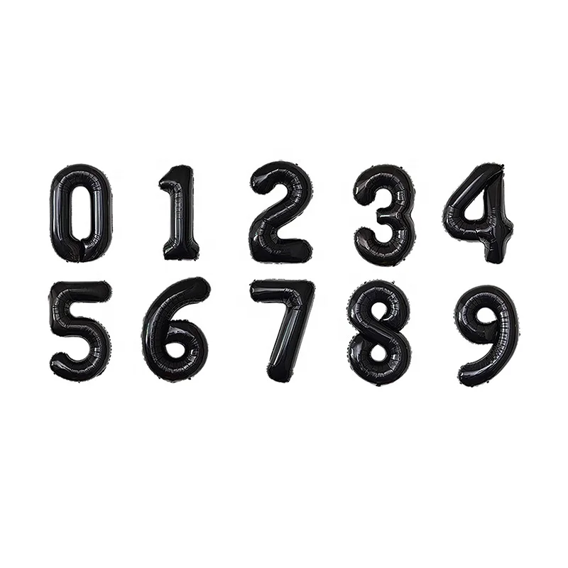 Manufacture 40 inch number balloon inflatable foil helium balloon big party balloon decoration