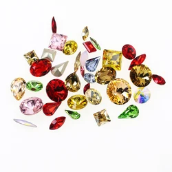 100pcs mixed sizes point back crystal nail art rhinestones for nail decoration DIY
