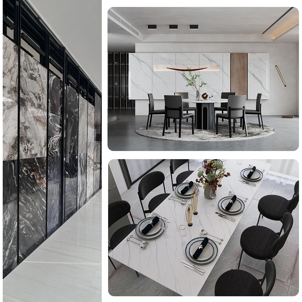 Stones Wall Tiles Finishes Tile From China Sintered Stone Rococo Milk White 900*1800*9 Cladding Background