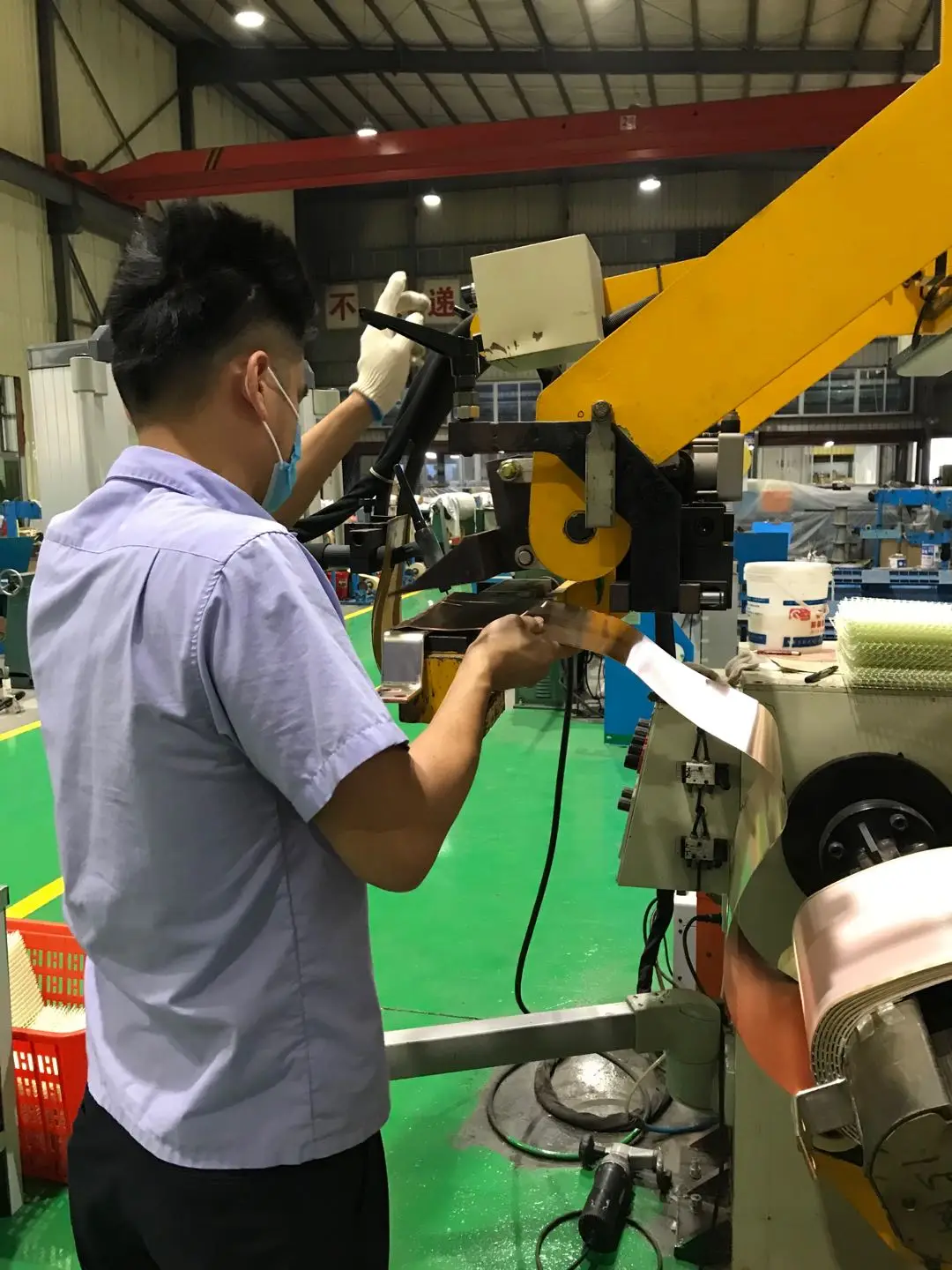 Automatic Copper Foil Winder Transformer Making Equipment Foil Winding Machine