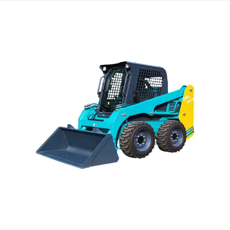Fast delivery!!! Hot Sale 6 ton Mini Skid Steer Loader SWL2820 Four Wheel Drive With Attachments