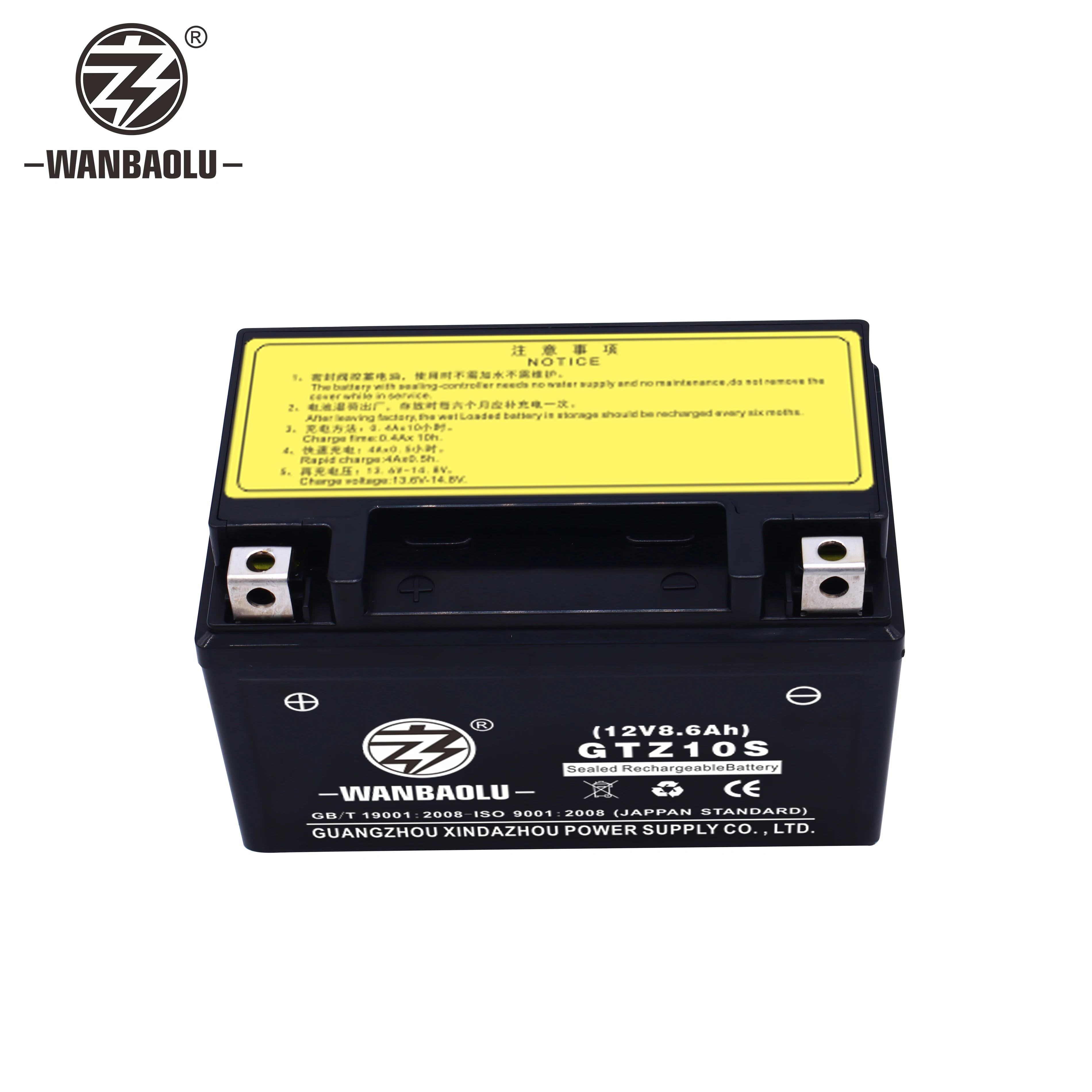 
MF lead-acid battery 12V8.6AH lead acid batteries motorcycle battery GTZ10S YTZ10S TTZ10S 