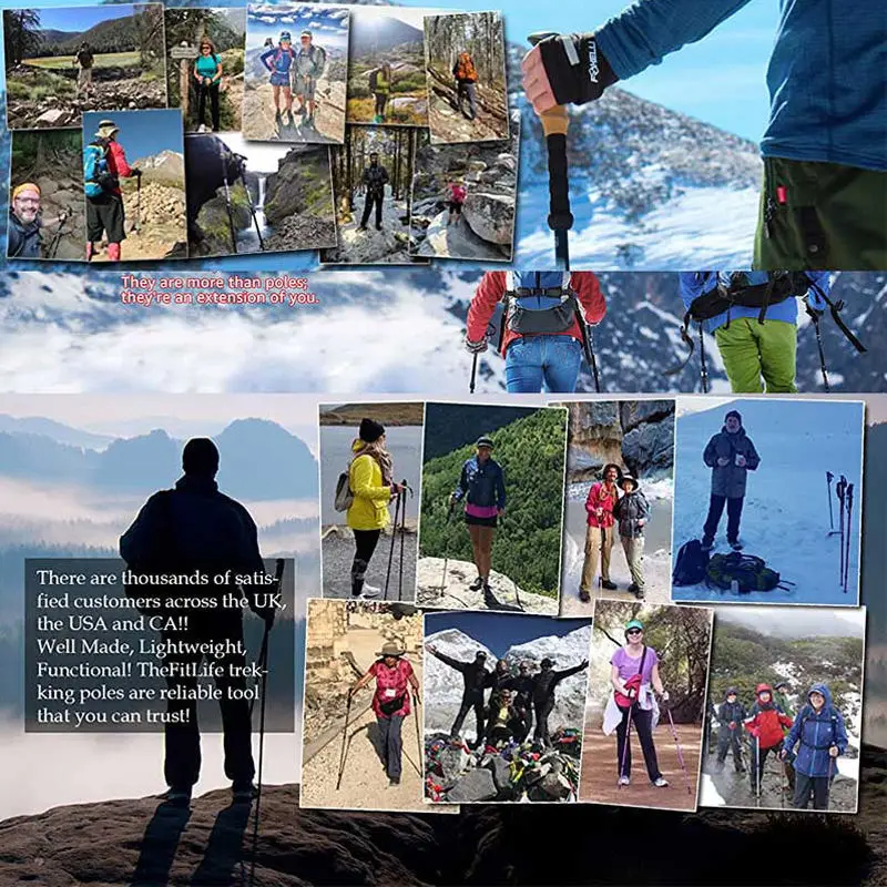 2022 Wholesale Telescoping Walking Poles pole Stick